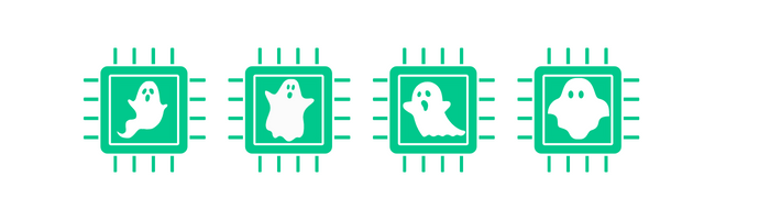Four ghosts inside computer chips
