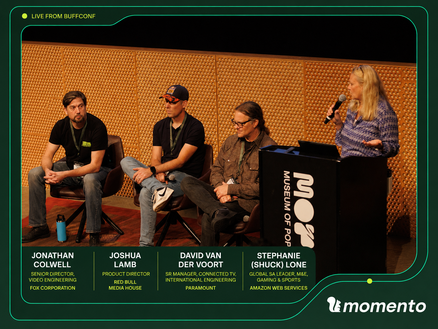 The BuffConf 2026 playback panel.