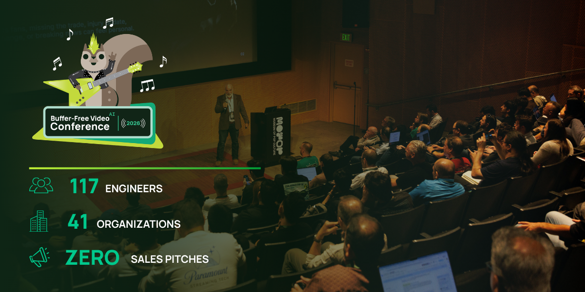 Audience members seated in a theater for BuffConf 2026.