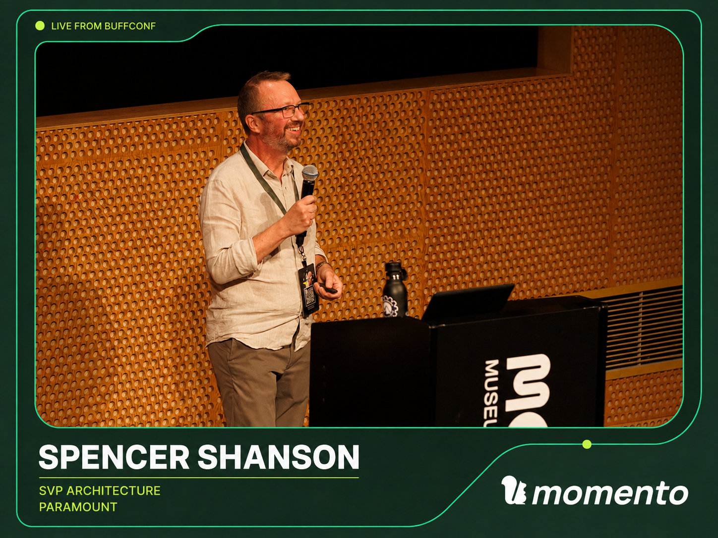 Spencer Shanson at BuffConf 2026.