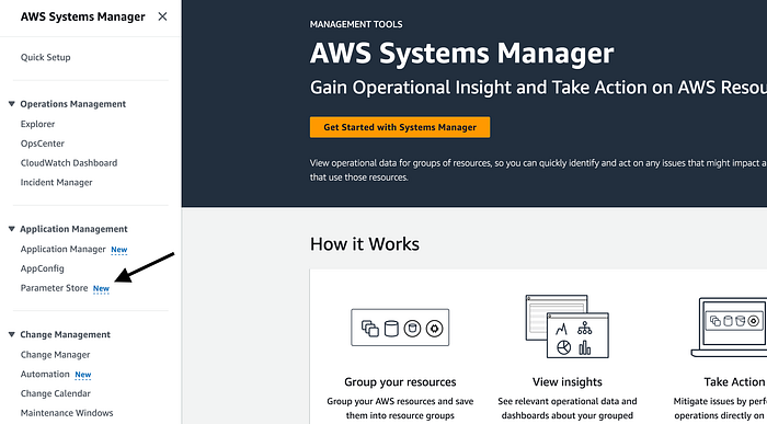 AWS Systems Manager screenshot