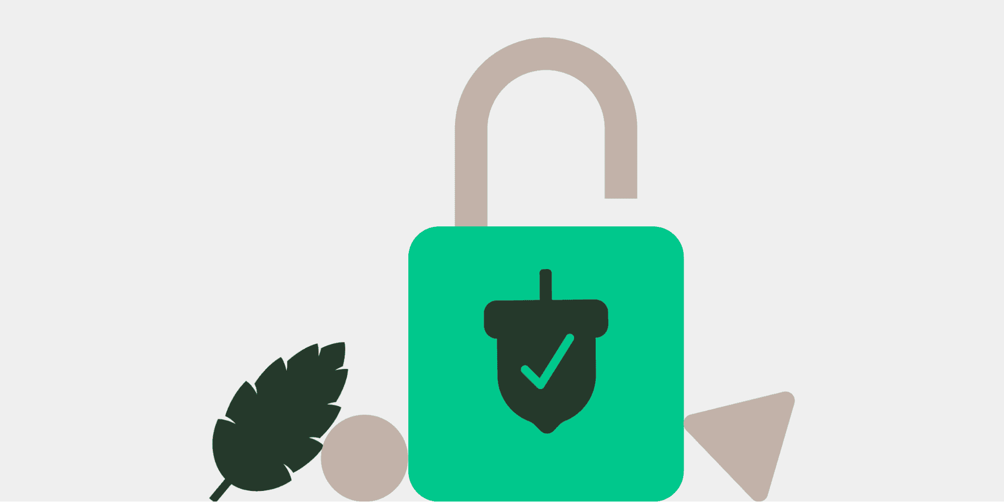 An open green padlock bearing a Momento shield and check mark