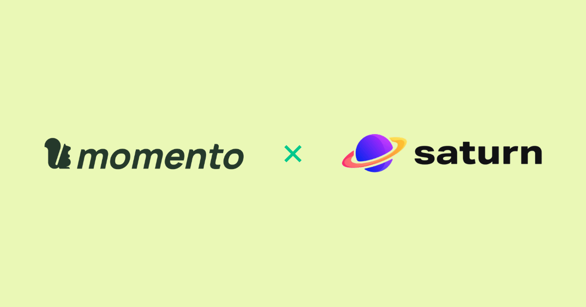 Momento と Saturn のロゴ