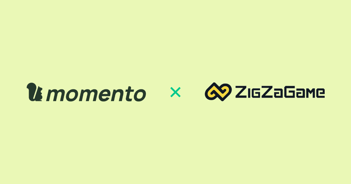 Momento と ZigZaGame のロゴ