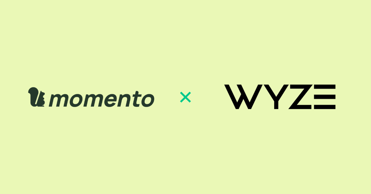Momento と Wyze のロゴ
