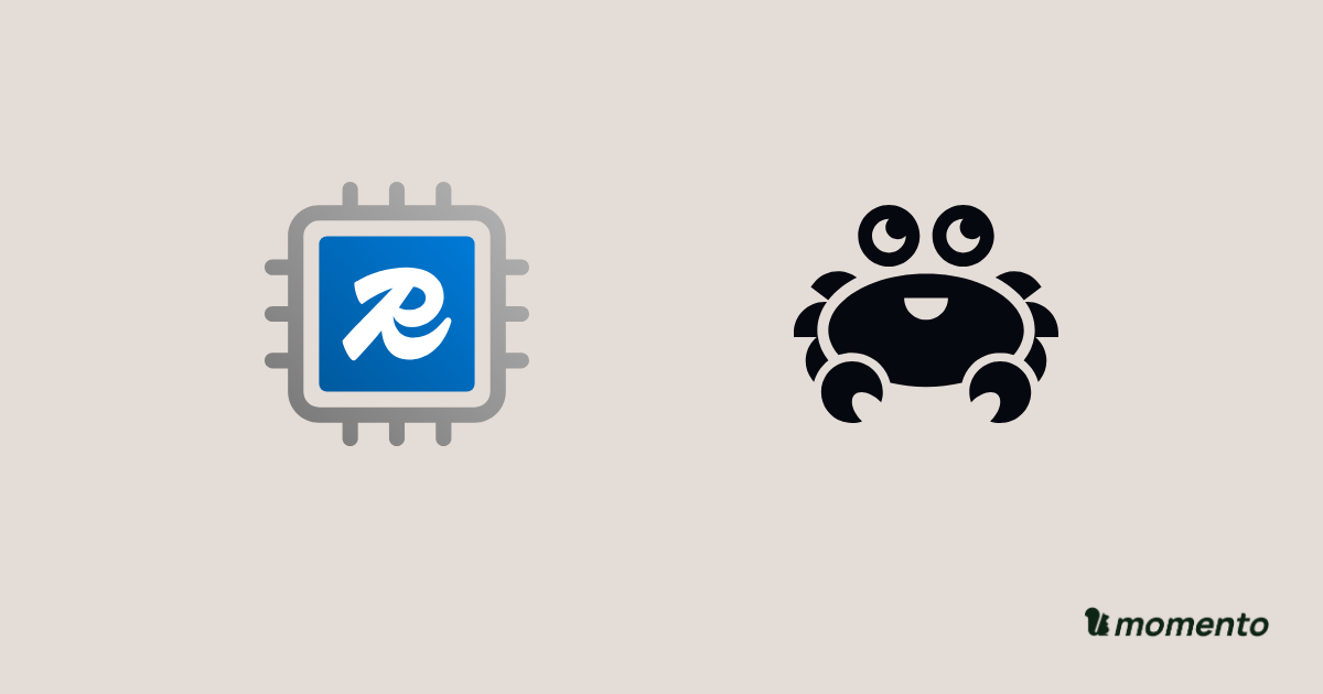 Azure Managed Redis and Aiven for Valkey icons with Momento branding