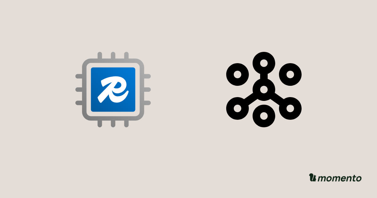 Azure Managed Redis and OCI Cache icons with Momento branding