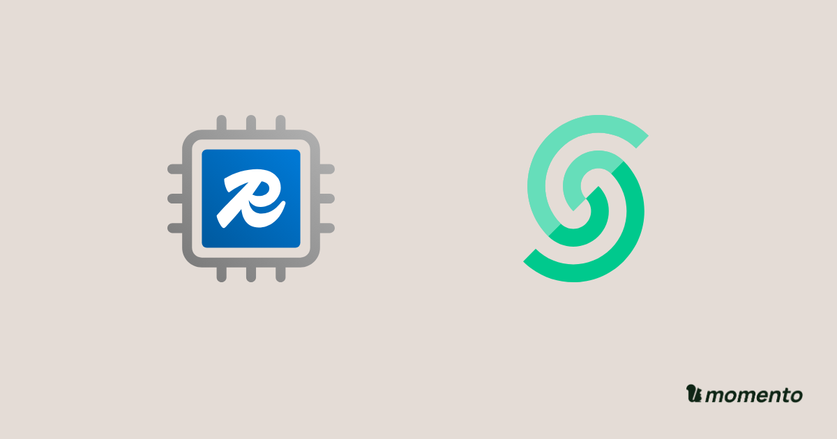 Azure Managed Redis and Upstash icons with Momento branding