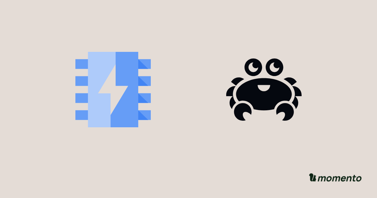 Memorystore for Valkey and Aiven for Valkey icons with Momento branding
