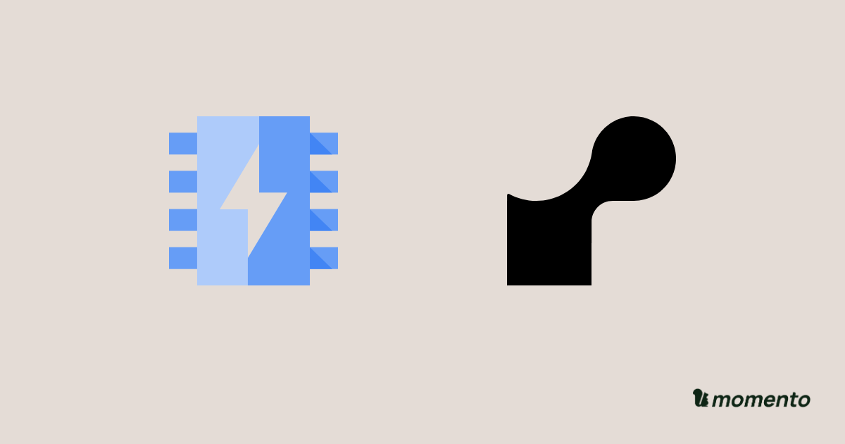 Memorystore for Valkey and Render Key Value icons with Momento branding