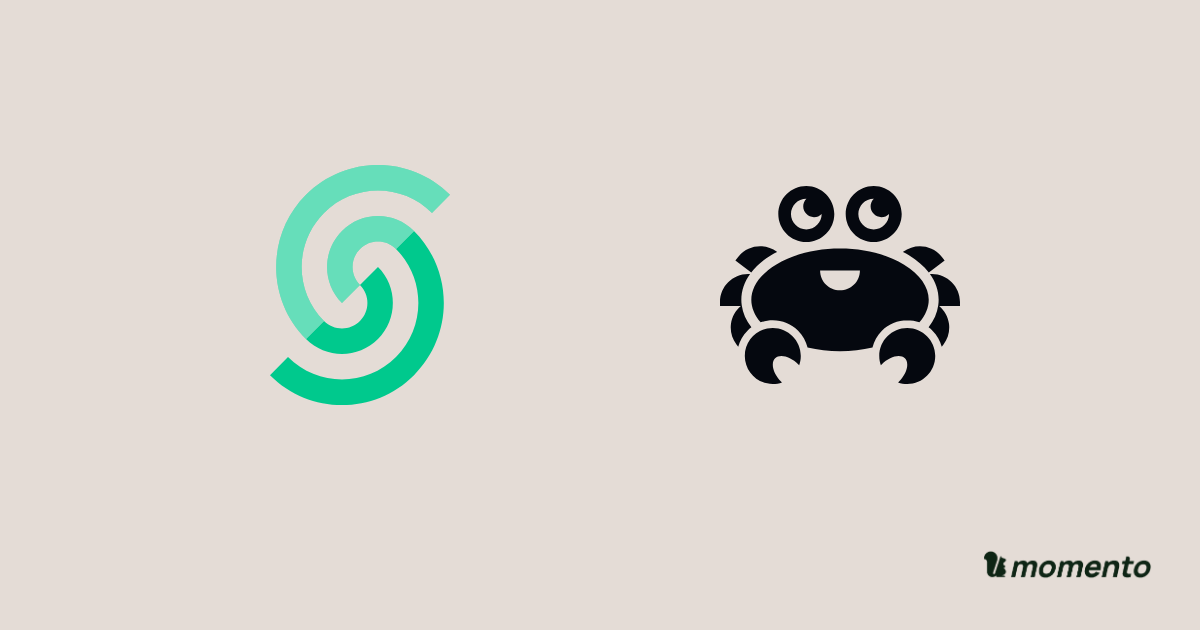 Upstash and Aiven for Valkey icons with Momento branding