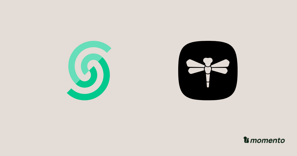 Upstash and Dragonfly Cloud icons with Momento branding