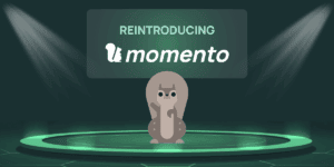 illustration of Mo on stage reintroducing Momento