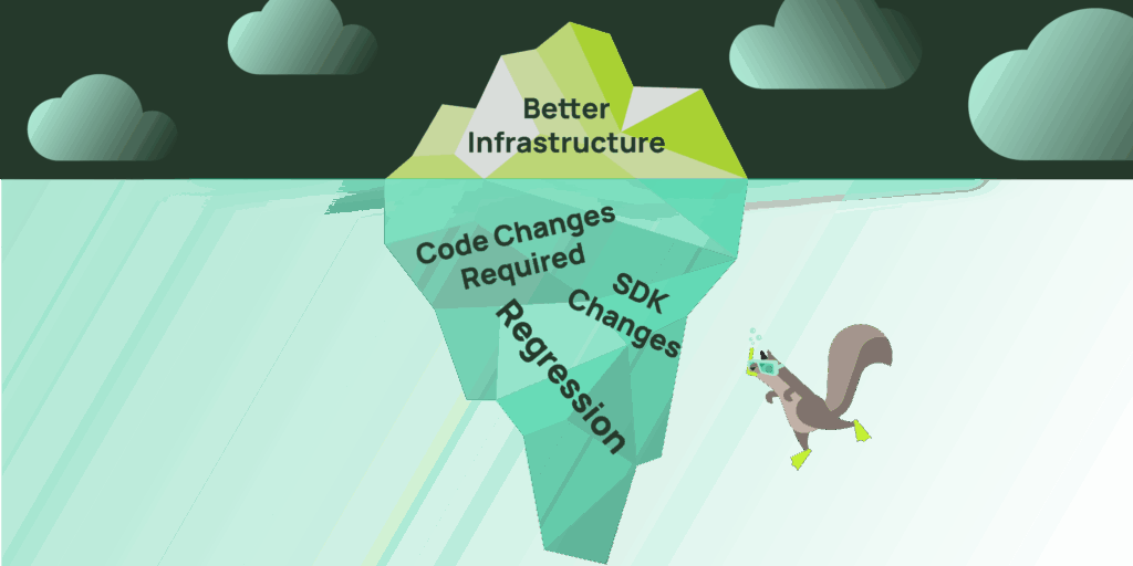 illustration of a giant iceberg and Mo