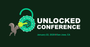 illustration of unlocked conference logo with Mo